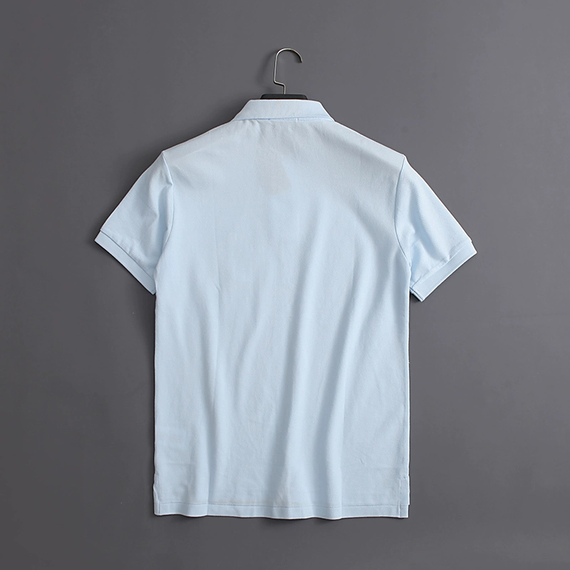 Men's pure cotton business casual polo shirt with pony logo - Image 7