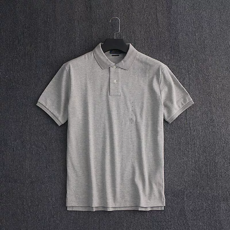 Men's pure cotton business casual polo shirt with pony logo - Image 5