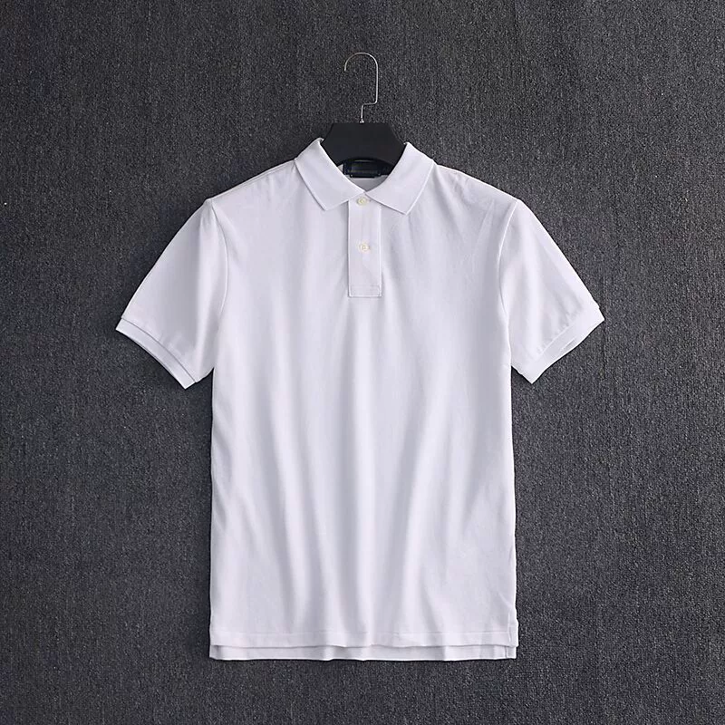 Men's pure cotton business casual polo shirt with pony logo - Image 4