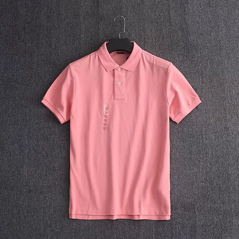 Men's pure cotton business casual polo shirt with pony logo - Image 3